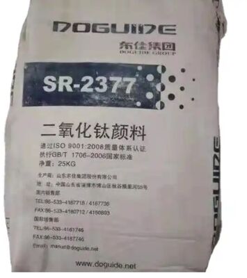 Dióxido de titânio rutilo SR-2377 Tio2 com alta acromaticidade, brancura superior e durabilidade média