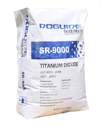 Pigmento de dióxido de titânio rutilo revestido Dongjia SR-9000 Zr-Al com alta brancura e dispersibilidade superior