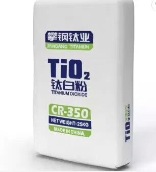 Panzhihua CR-350 Rutile Titanium Dioxide Chloride Process Grade com alto brilho, resistência a intempéries e excelente dispersão