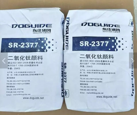 Dióxido de titânio SR-2377 do processo do sulfato Tio2 para a tinta imprimindo deslocada Cas 13463-67-7