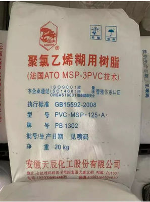 PB1302 Micro-suspensão de Resina de Pasta de PVC com Peso Molecular Médio, Excelente Transparência e Desempenho de Armazenamento Estável
