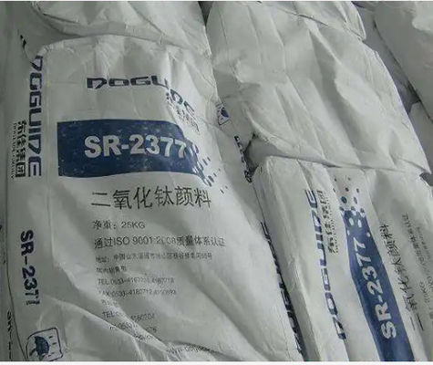 Pigmento branco do dióxido de titânio Tio2 do Rutile SR-2377 no papel do plástico da pintura