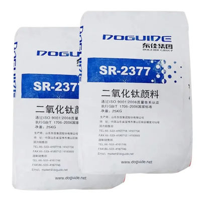 SR-2377 Doguide Dióxido de Titânio TiO2 com 93,0% de Conteúdo de TiO2, 97,0% de Conteúdo de Rutilo e Revestimento Inorgânico de Zr.Al