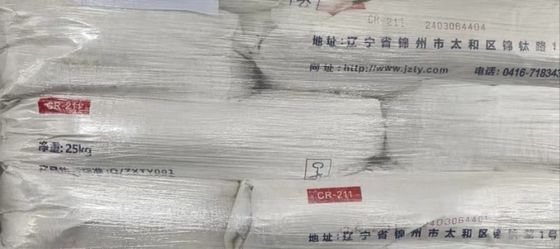 TIO2 Cloreto Rutilo Dióxido de Titânio CR-211 Pigmento Branco Para PC Excelente resistência à temperatura