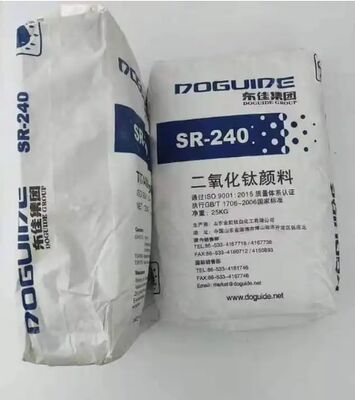 SR-240 Tio2 Dióxido de Titânio Rutilo com Alta Branqueza, Excelente Dispersão e Alta Densidade em Massa para Masterbatch
