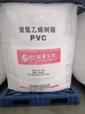 SG5 Resina de PVC em suspensão com valor K 66-68 Baixo teor volátil ≤ 0,40% e alta densidade aparente ≥ 0,42 g/ml