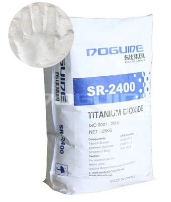 DOGUIDE SR-2400 Dióxido de Titânio Rutilo com Revestimento de Sílica Densa Si-Al para Alta Branqueza e Força de Tintura e Resíduo de peneira Ultra Baixo