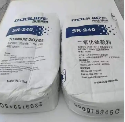 SR-240 Dióxido de Titânio Rutilo com ≥ 96,0% de TiO2, ≥ 97,0% de Rutilo e ≥ 185% de Potência Redutora de Tinta