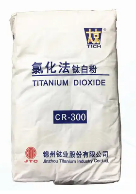 CR-300 Chloride Process Rutile Titanium Dioxide com 99,9% de Rutile Content, Excelente Dispersibilidade e Estabilidade UV ΔE 0.5