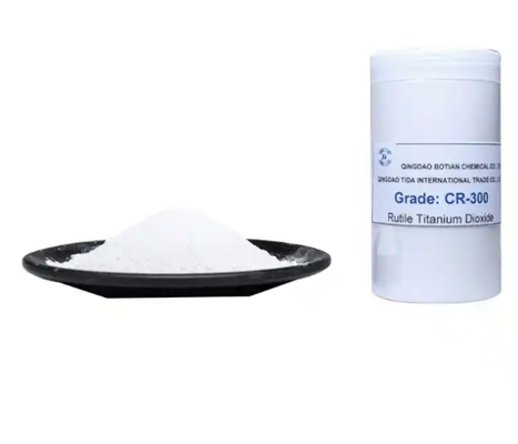 CR-300 Chloride Process Rutile Titanium Dioxide com 99,9% de Rutile Content, Excelente Dispersibilidade e Estabilidade UV ΔE 0.5