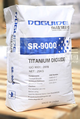 Tipo dióxido de titânio CAS 13463-67-7 do Rutile de SR-9000 Doguide para a tinta
