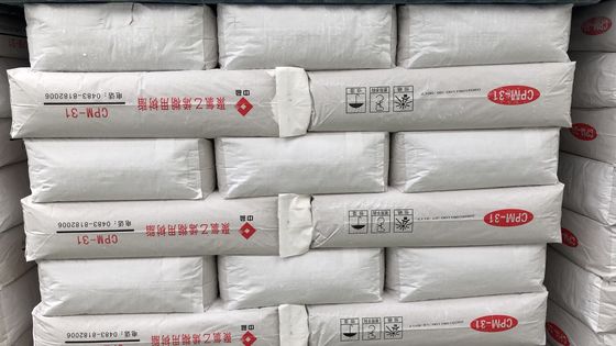 Resina de pasta de PVC Jilantai CPM-31 com partículas de impureza ultra-baixa ≤ 20 pcs, branqueza térmica ≥ 95% e grau de polimerização 1200-1400