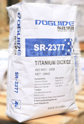 SR-2377 Doguide Dióxido de Titânio TiO2 com 93,0% de Conteúdo de TiO2, 97,0% de Conteúdo de Rutilo e Revestimento Inorgânico de Zr.Al