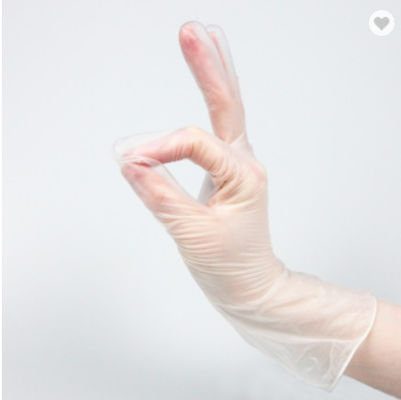 Inspeção descartável clara Glovees do vinil da luva do vinil do PVC da transformação de produtos alimentares