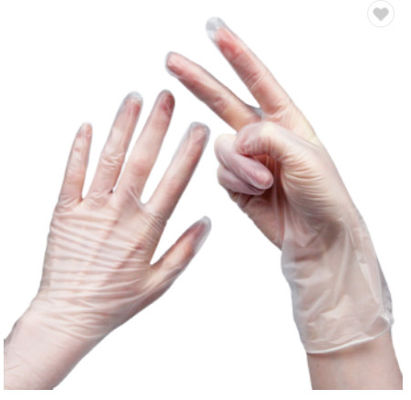 Inspeção descartável clara Glovees do vinil da luva do vinil do PVC da transformação de produtos alimentares