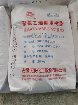 PB1302 Micro-suspensão de Resina de Pasta de PVC com Peso Molecular Médio, Excelente Transparência e Desempenho de Armazenamento Estável